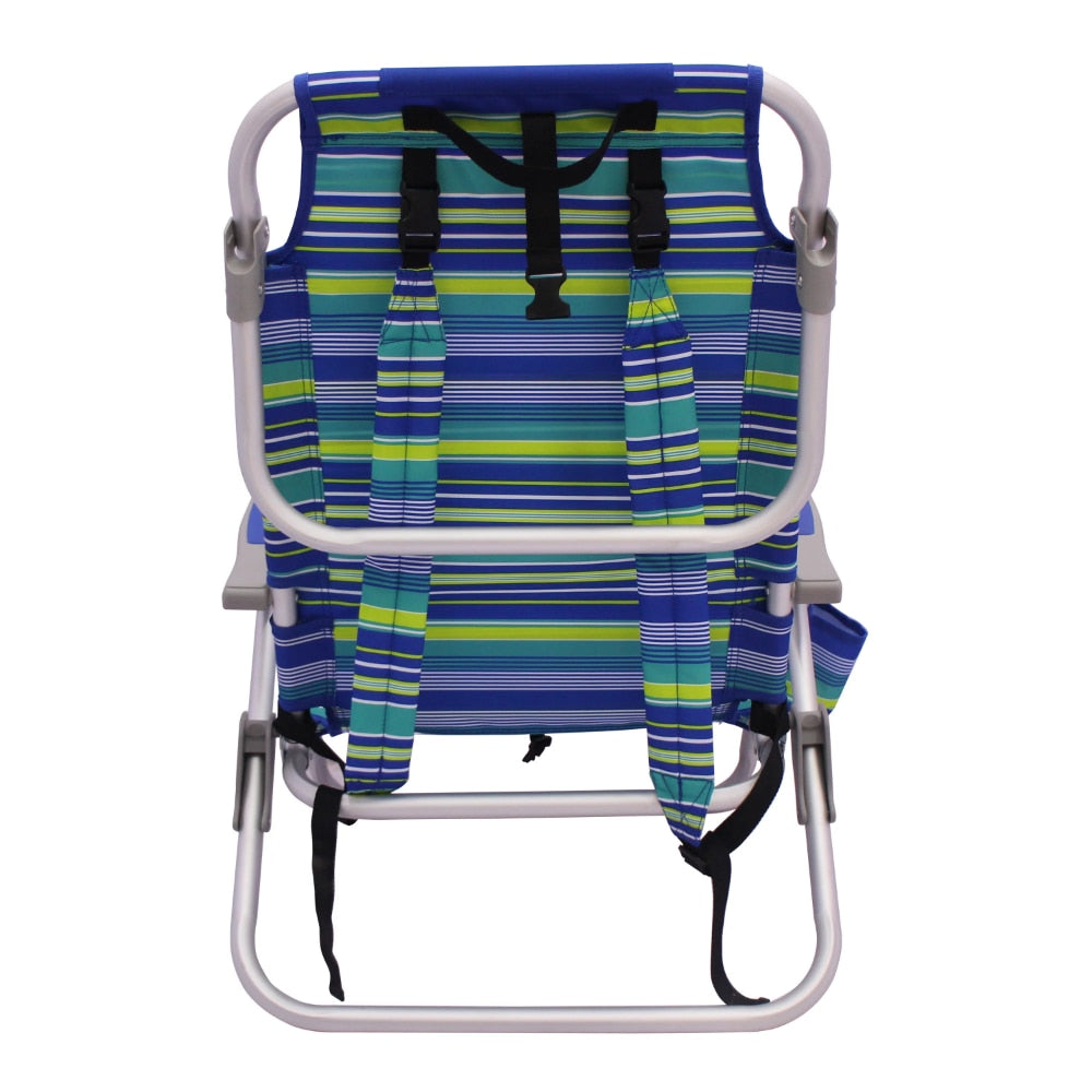 2-Pack Reclining Beach Lay-Flat Backpack Chair