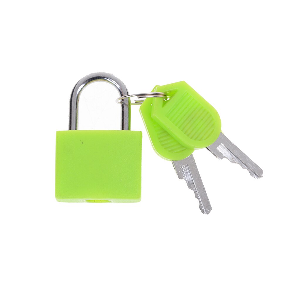 Small Mini Strong Steel Padlock Travel Suitcase Lock With 2 Keys