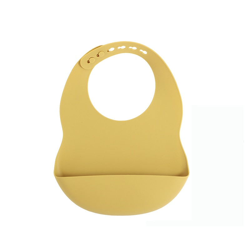 BPA Free Baby Bibs Food Grade Silicone - Adjustable Burp Bib