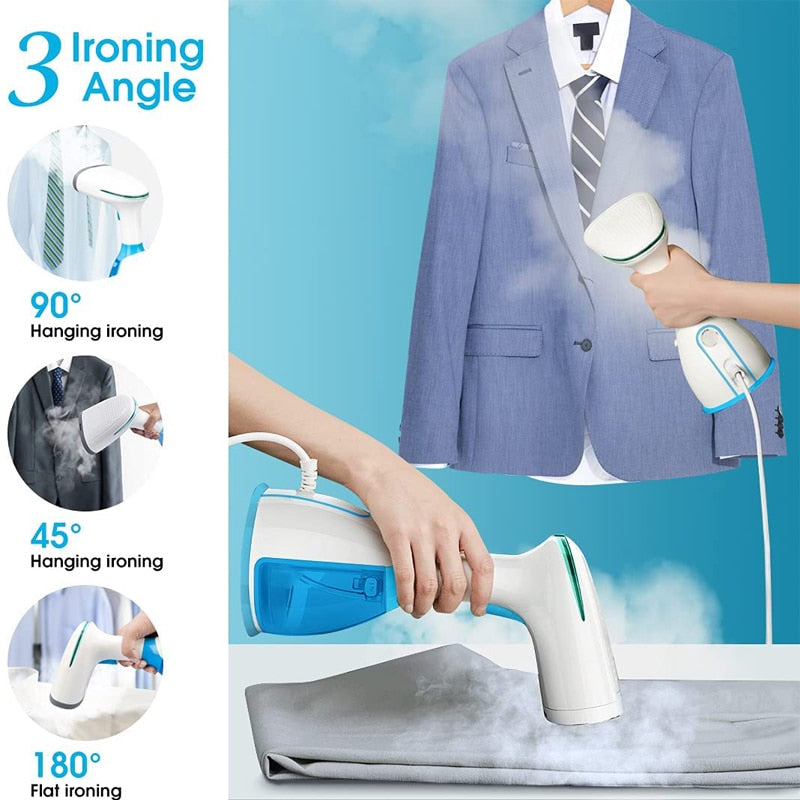 Steamer Iron for Clothes Handheld Garment Steamer 1500W Mini Portable Travel