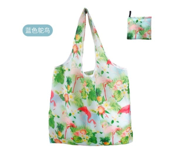 New Arrival Reusable Shopping Bags Women Foldable Tote Bag Eco Grocery Bag Folding Large Capacity Handbags Portable Bags