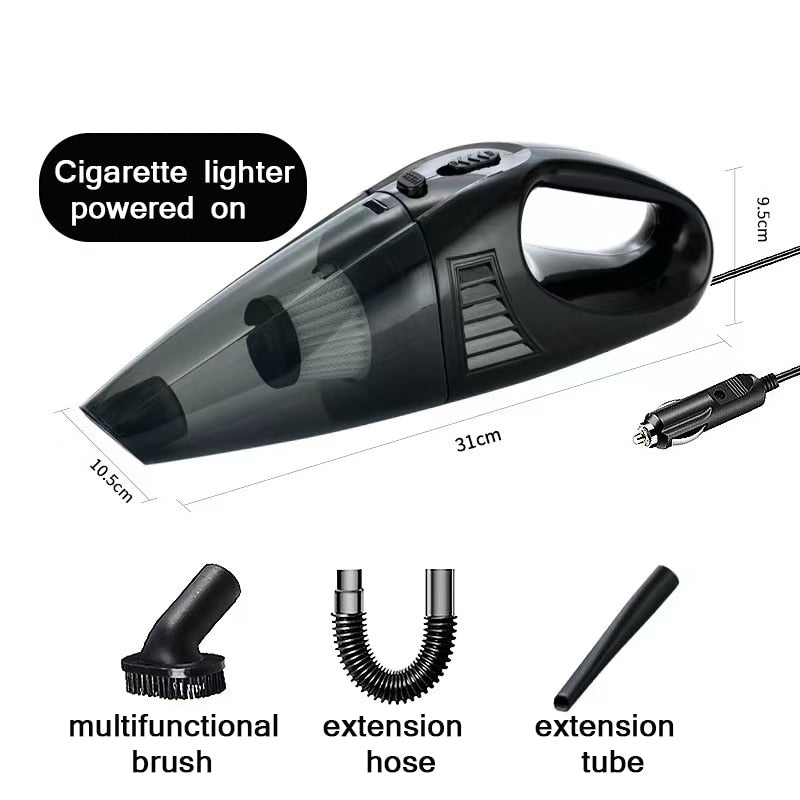 Wireless Car Vacuum Cleaner Handheld Car Vacuum Cleaner Home and Car Dual Purpose Wired Cleaner 3M Cigarette Lighter Power Cord