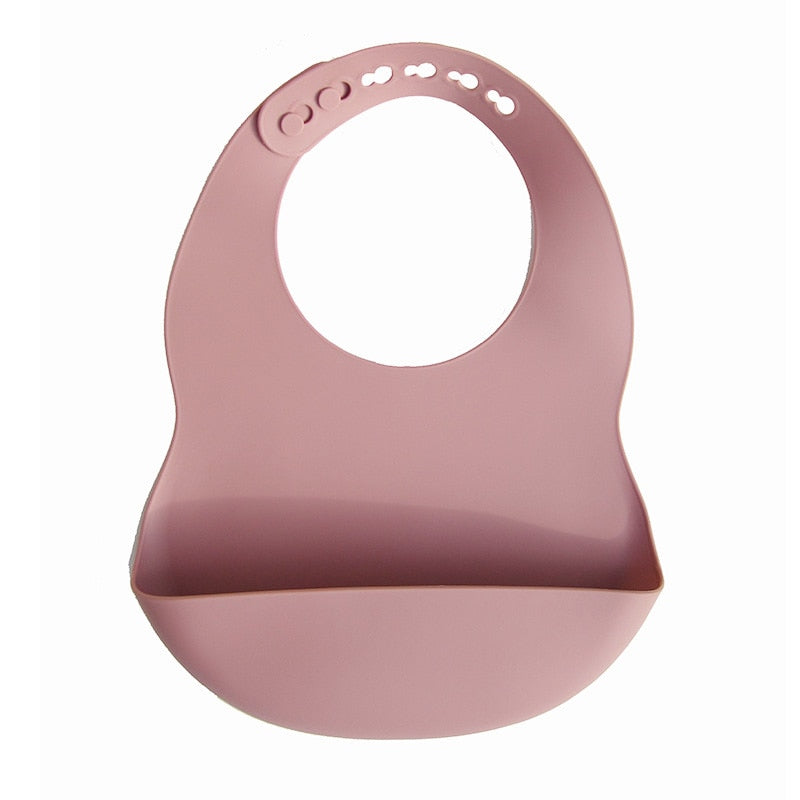 BPA Free Baby Bibs Food Grade Silicone - Adjustable Burp Bib