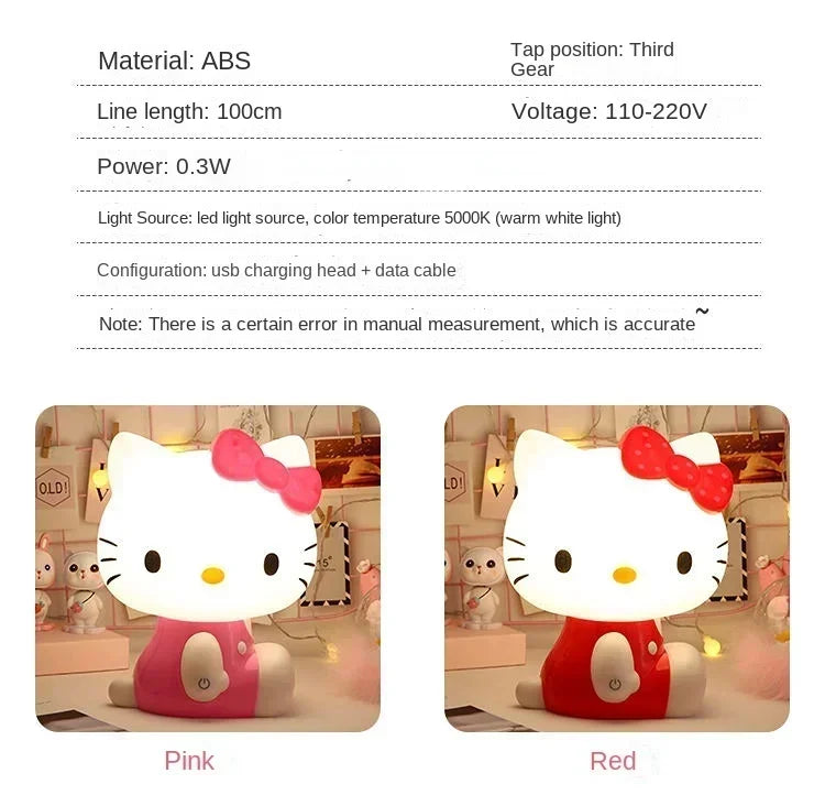 Hello Kitty 3D LED Small Night Lamp Touch