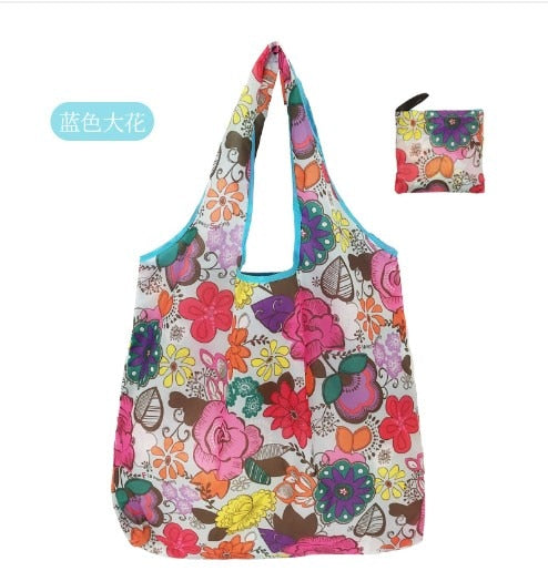 New Arrival Reusable Shopping Bags Women Foldable Tote Bag Eco Grocery Bag Folding Large Capacity Handbags Portable Bags