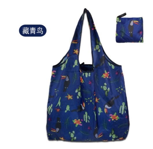 New Arrival Reusable Shopping Bags Women Foldable Tote Bag Eco Grocery Bag Folding Large Capacity Handbags Portable Bags