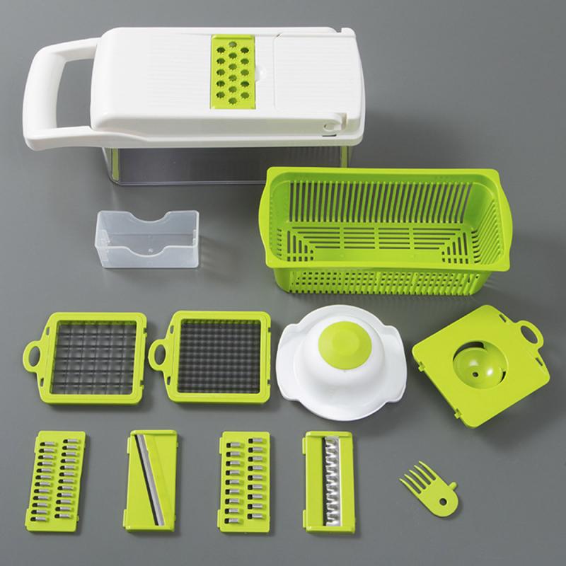 7 In 1 Food Vegetable Salad Fruit Peeler Cutter Slicer Dicer Chopper Grater Potato Cutting Device Vegetable Cutter Kitchen Tools