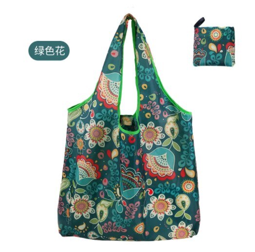 New Arrival Reusable Shopping Bags Women Foldable Tote Bag Eco Grocery Bag Folding Large Capacity Handbags Portable Bags