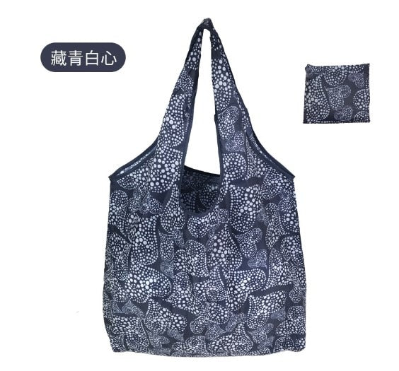 New Arrival Reusable Shopping Bags Women Foldable Tote Bag Eco Grocery Bag Folding Large Capacity Handbags Portable Bags