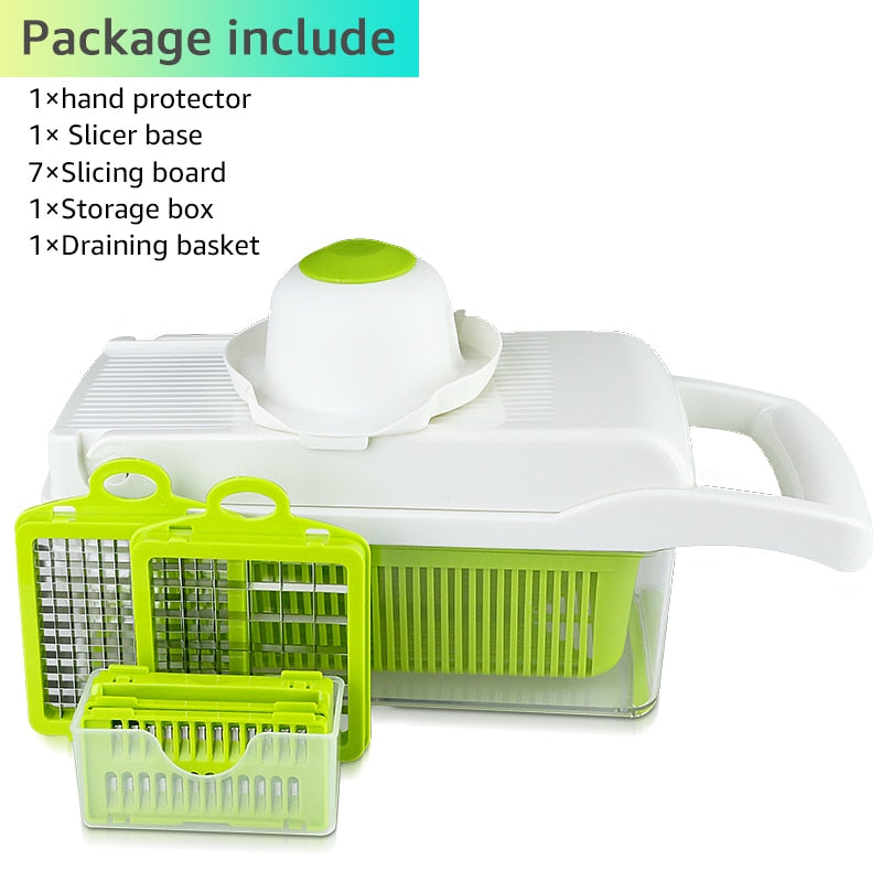 Vegetable Cutter Vegetable Slicer Multifunctional Kitchen Accessories Basket Fruit  Potato Peeler Carrot Grater Vegetable Slicer