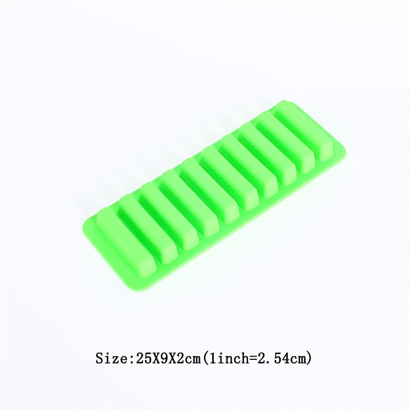 10 Grids Stick Shape Ice Tray