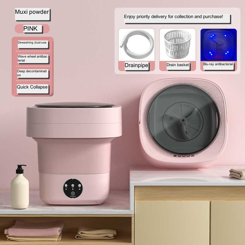 Mini Foldable Washing Machine Portable Mini Socks Underwear Panties Washing Machine Big Capacity 3 Models With Spinning Dry