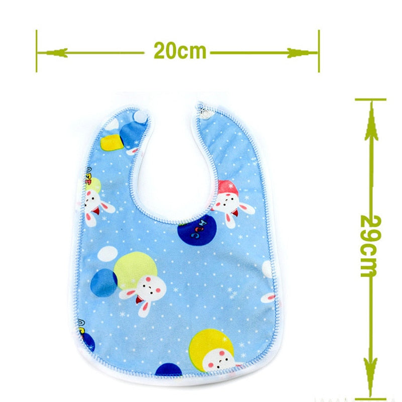 5pc/Lot Baby Bibs Supplies Velvet Crystal Waterproof Buckle Hood Towel 1-3Years