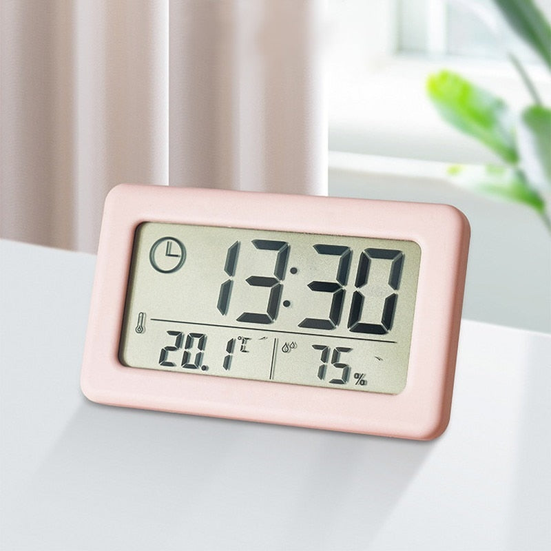 Mini LCD Digital Table Dashboard Desk Electronic Clock For Desktop Home Office Silent Desk Time Display Clock