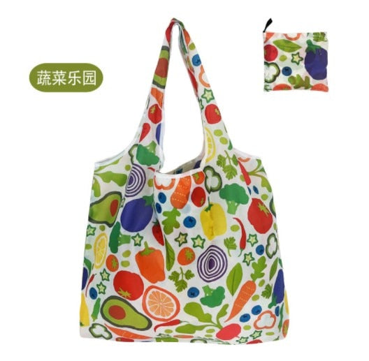 New Arrival Reusable Shopping Bags Women Foldable Tote Bag Eco Grocery Bag Folding Large Capacity Handbags Portable Bags