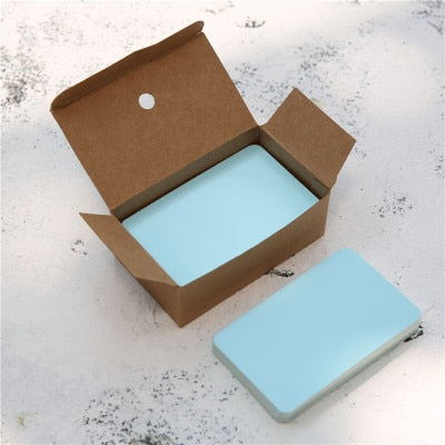 100pcs/box Blank Kraft Cards