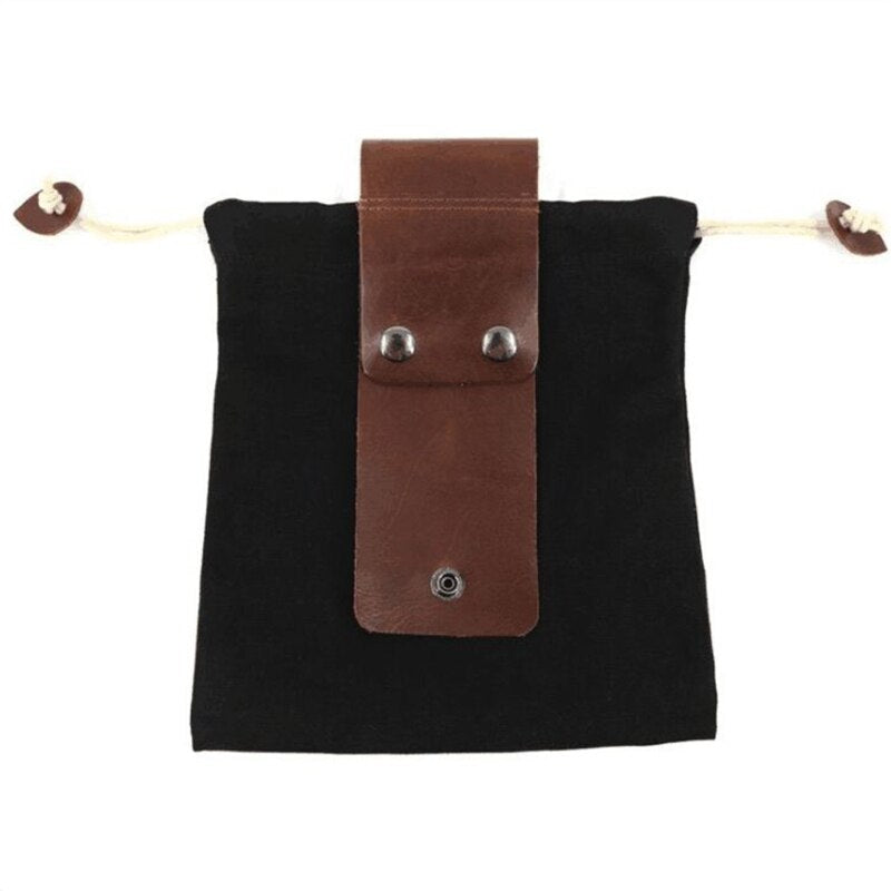 Leather Waxed Canvas Pouch Garden Tool Bag