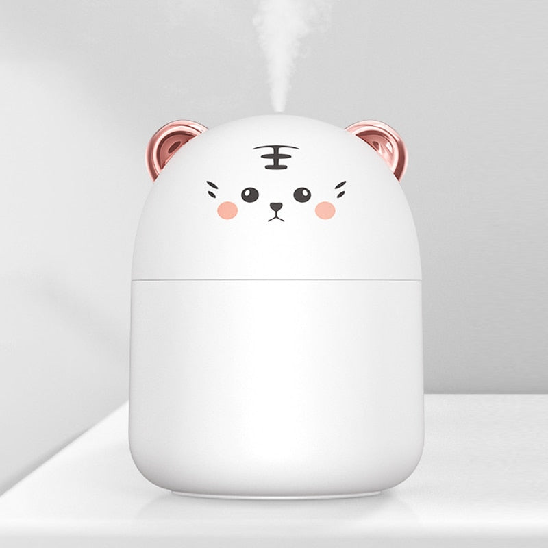 Desktop Humidifier With Colorful Atmosphere Light - Cool Mist