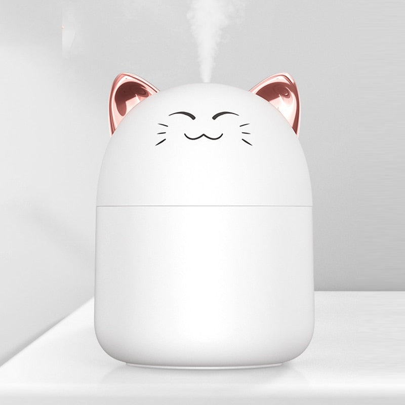 Desktop Humidifier With Colorful Atmosphere Light - Cool Mist