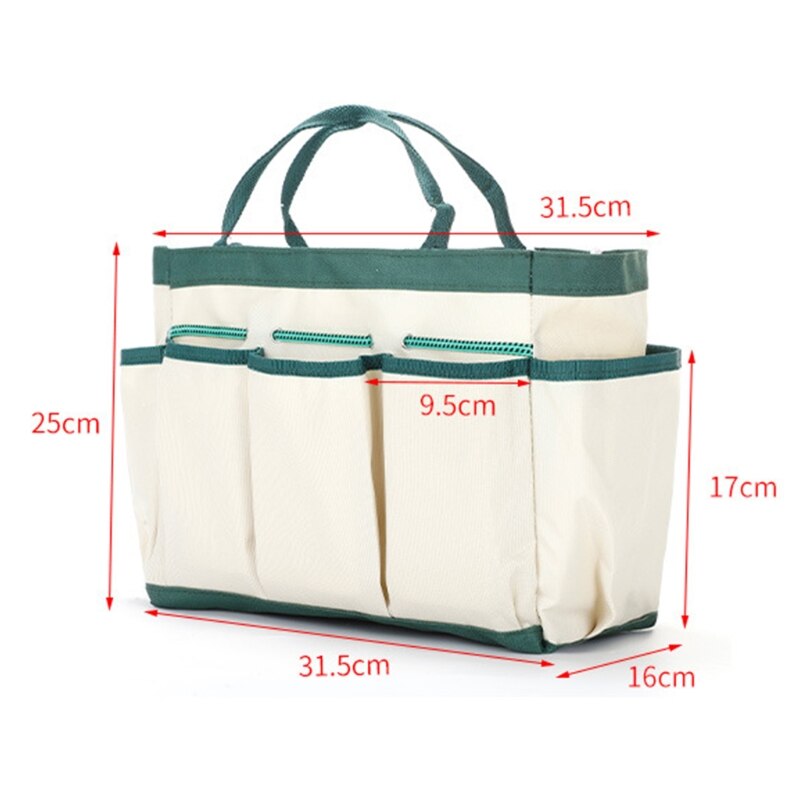 Professional Gardening Tote Bag for Workers Gardeners Welding Crafts Used at Home Flower Bed High-capacity Easy to Clean