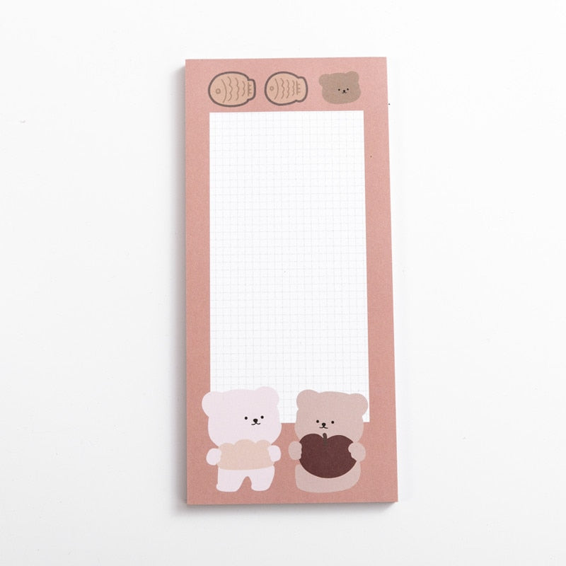 50 Sheets Bear Memo Pad