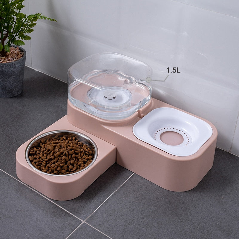 3 Style Pet Feeder Bowls - Automatic Drinking Fountain 1.5L Capacity