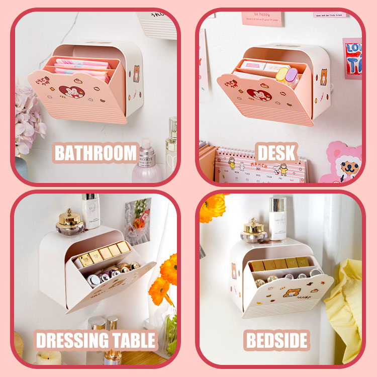 Adhesive Large Storage Organizer for Bathroom Accessories