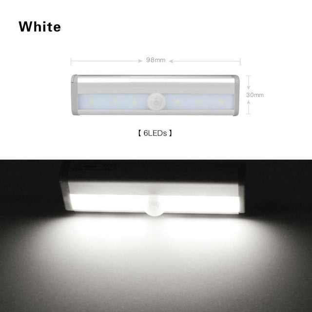 6/10 LEDs Battery Operated Wireless Motion Sensor Lights