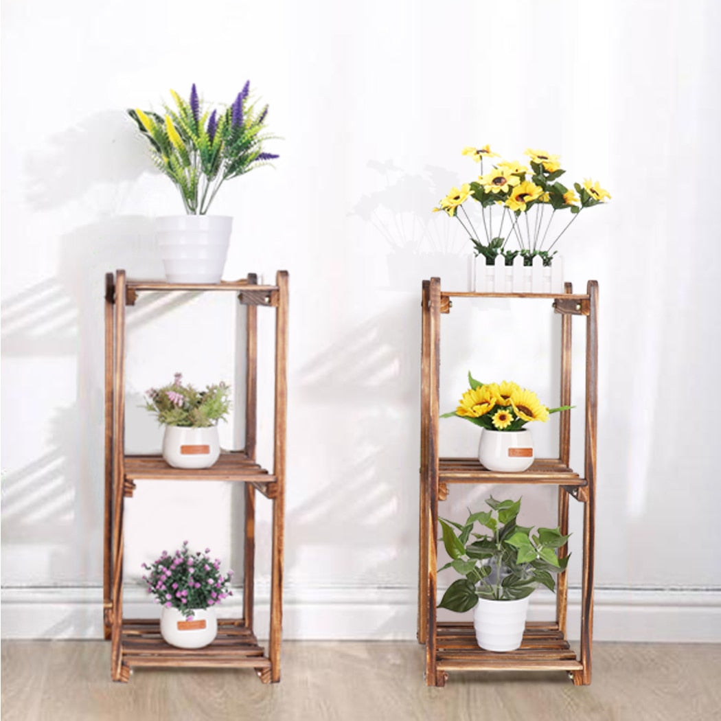 Wooden 8 Tiers Garden Plant Stand