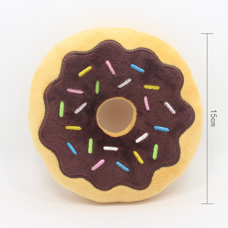 Donut Plush Squeaky Toy