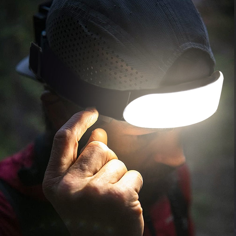 Powerful LED Headlamp USB Rechargeable Helmet Flashlight 18650 Battery Outdoor Camping Fishing Waterproof Headlight