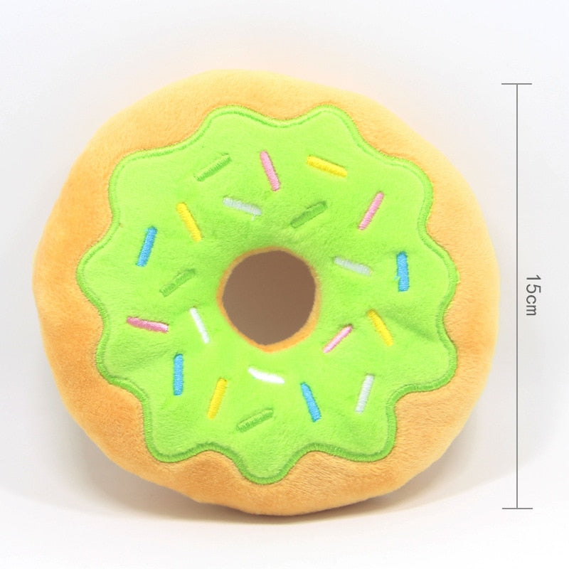 Donut Plush Squeaky Toy