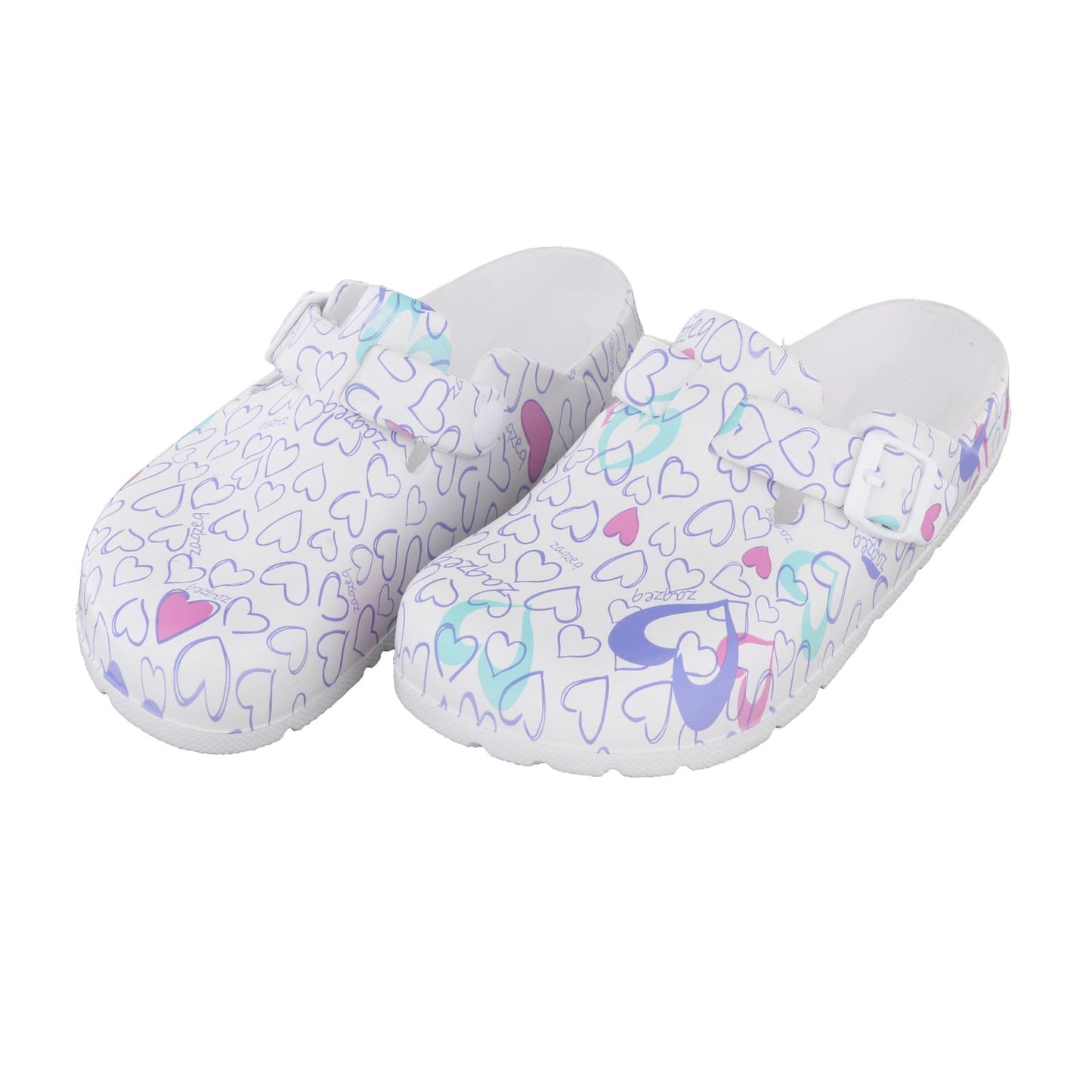 Summer Women Clogs EVA Non-slip Nurse Shoes Flat-soled Operating Shoes Casual Slippers Garden Beach Shoes Patterned Sandals