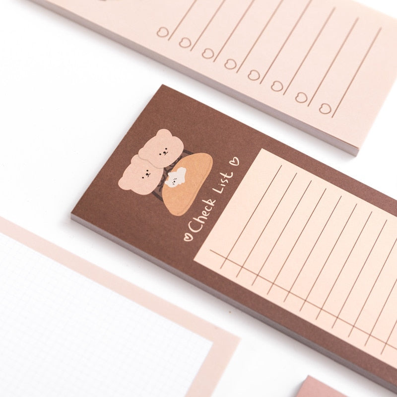 50 Sheets Bear Memo Pad