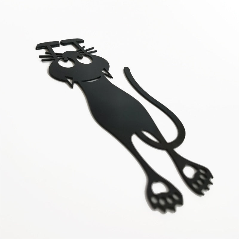 5pcs/set Kawaii Black Cat Bookmarks