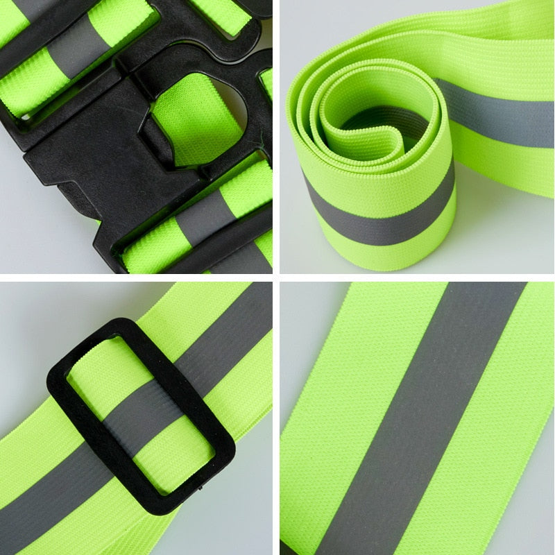 Reflective Vest High Visibility Adjustable Safety Vests - Elastic Strip