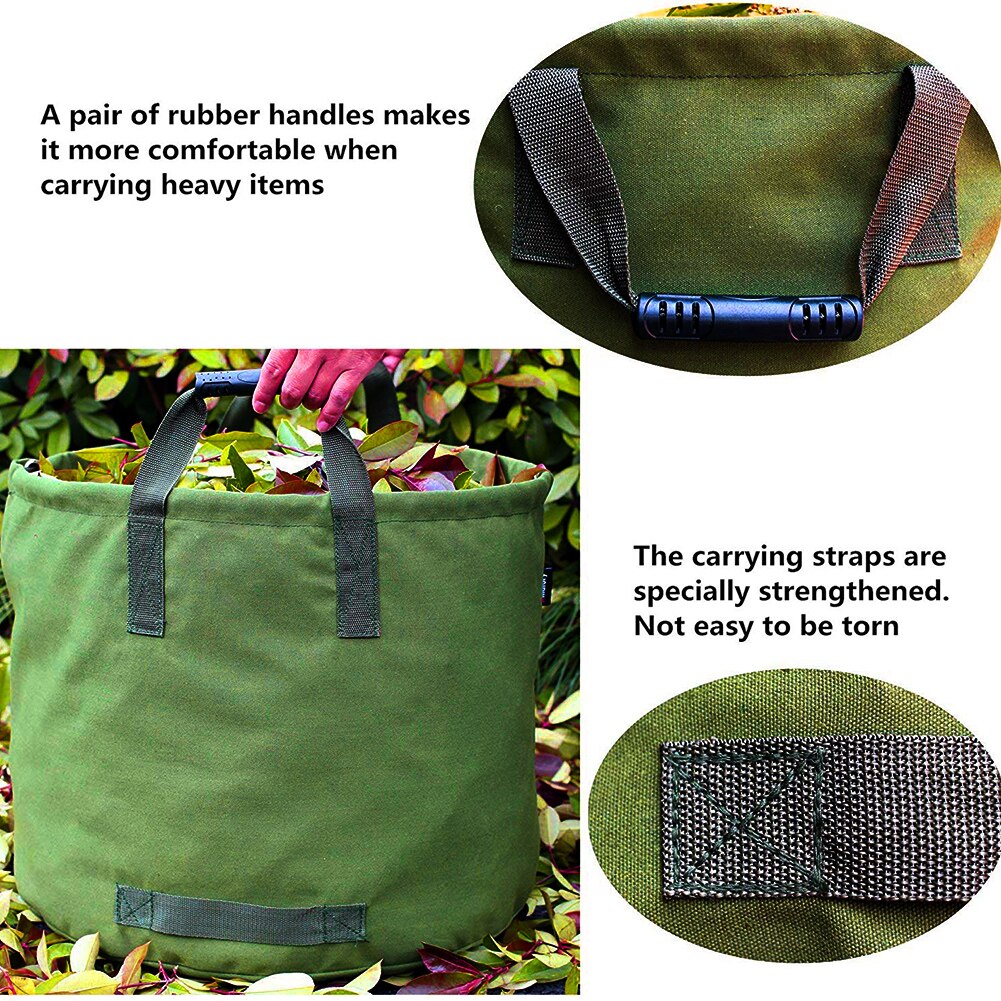 22*18IN Garden Leaf Storage Bag 600D Waterproof Oxford Cloth