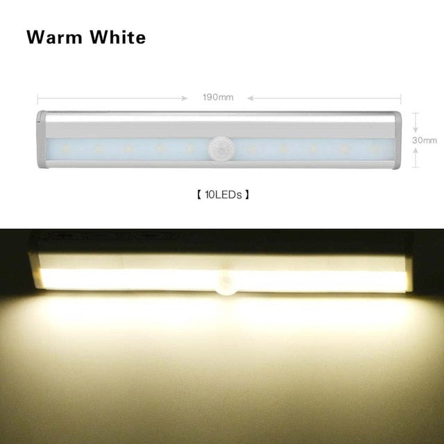 6/10 LEDs Battery Operated Wireless Motion Sensor Lights