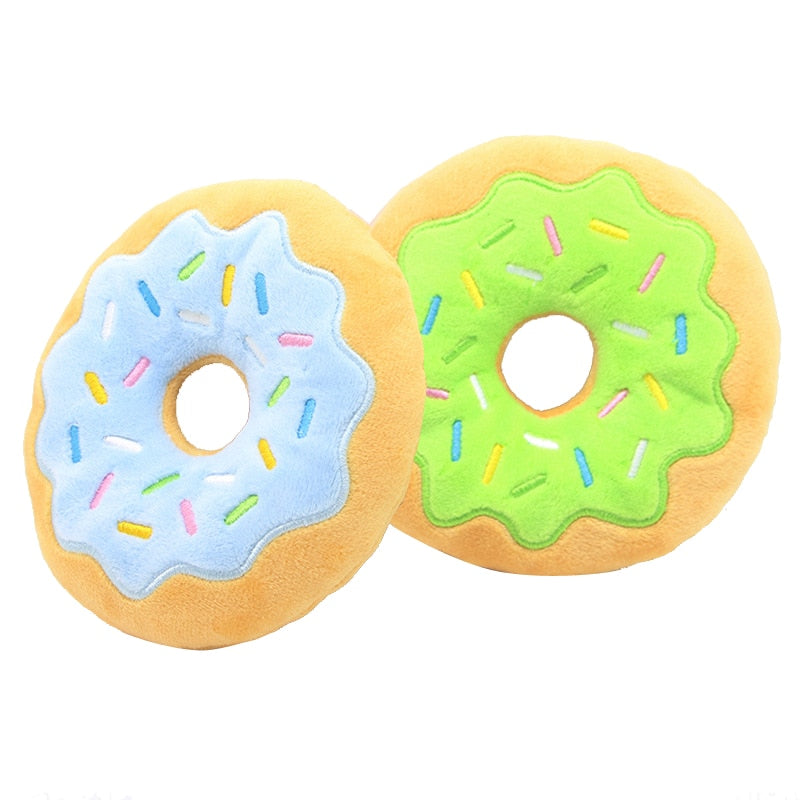 Donut Plush Squeaky Toy