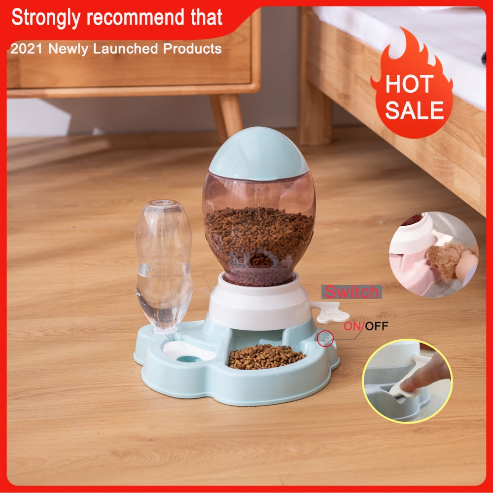 3 Style Pet Feeder Bowls - Automatic Drinking Fountain 1.5L Capacity