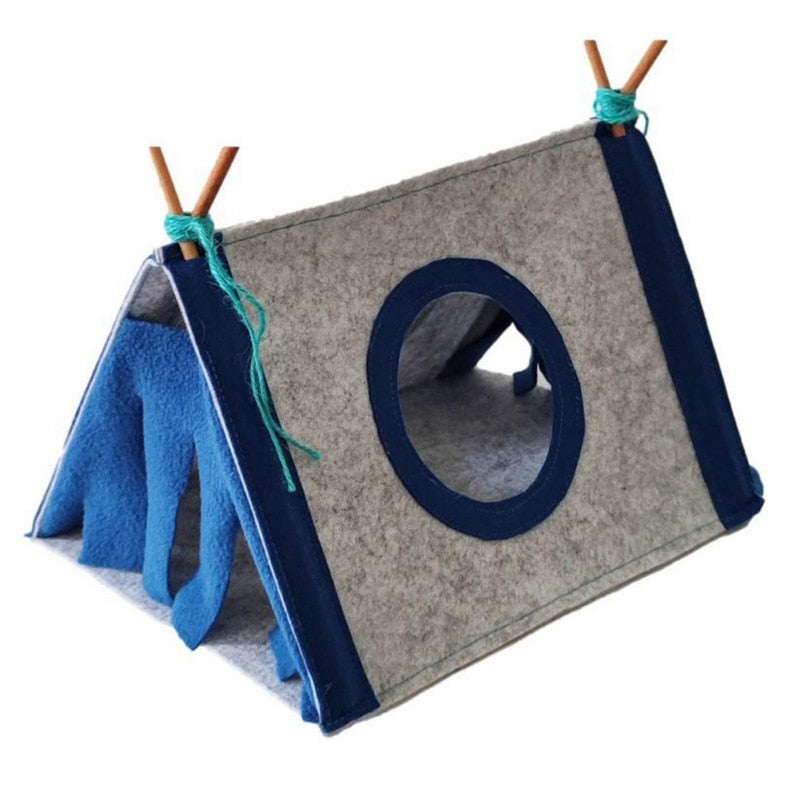 Nest Felt Tent  -  Great for small pets such as Rabbits, Hidden House Hamster Cage, Large Guinea Pig Cage, Guinea Pig Accessories, Chinchilla Pet Bed