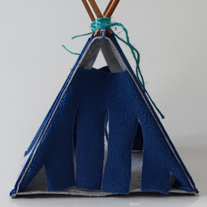 Nest Felt Tent  -  Great for small pets such as Rabbits, Hidden House Hamster Cage, Large Guinea Pig Cage, Guinea Pig Accessories, Chinchilla Pet Bed