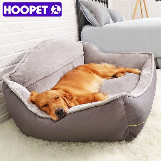 HOOPET Pet Sofa Dog Beds Soft Fleece Winter Thicken Warm Bed Sleeping Bed