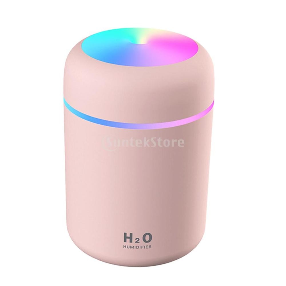 Portable 300ml Air Humidifier with Colorful Night Light - Cool Mist