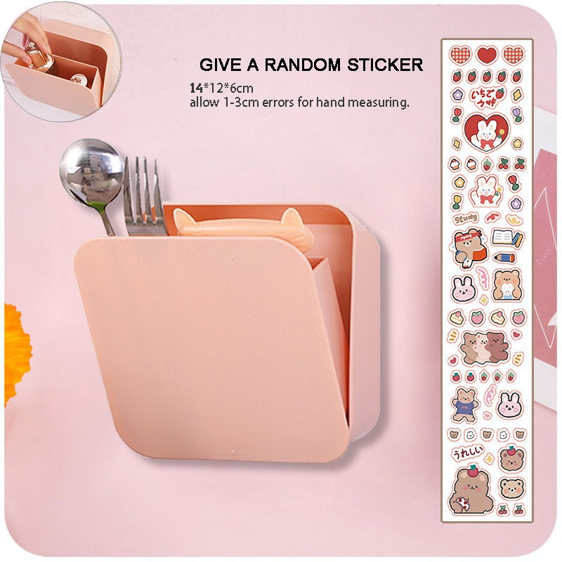 Adhesive Large Storage Organizer for Bathroom Accessories