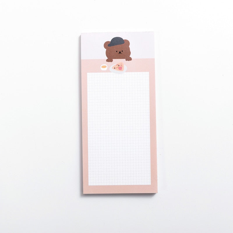 50 Sheets Bear Memo Pad