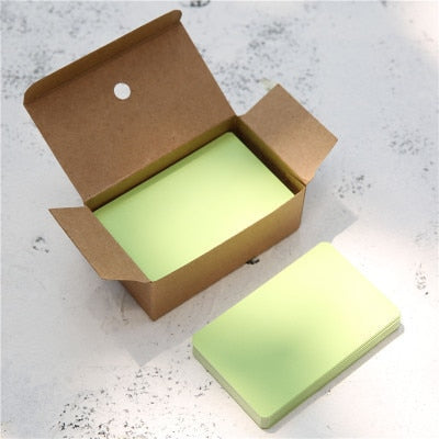 100pcs/box Blank Kraft Cards