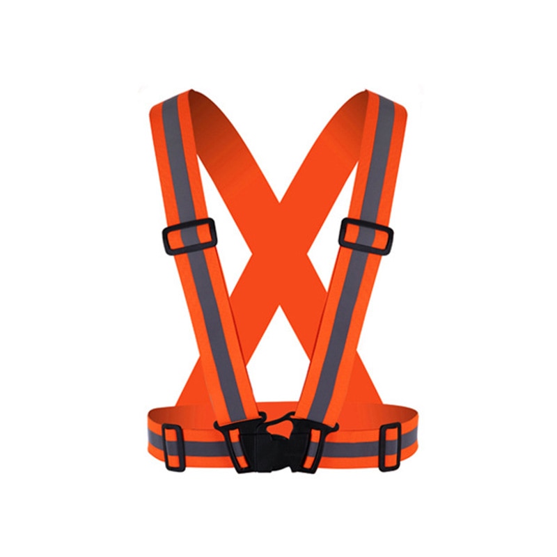 Reflective Vest High Visibility Adjustable Safety Vests - Elastic Strip