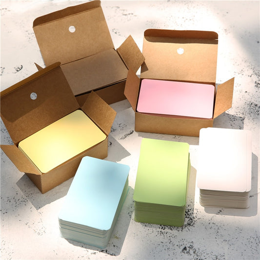 100pcs/box Blank Kraft Cards