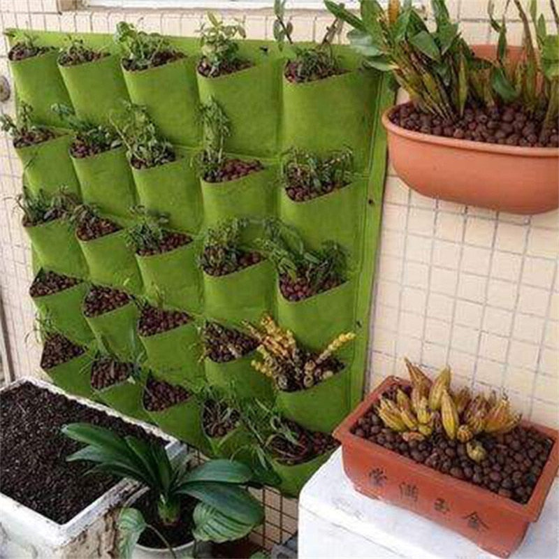 Green Pockets Growing Planter Bags Vertical Vegetable Garden